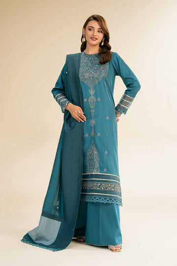 Nishat Linen 3 Piece - Embroidered Suit - 42501388 Online Shopping